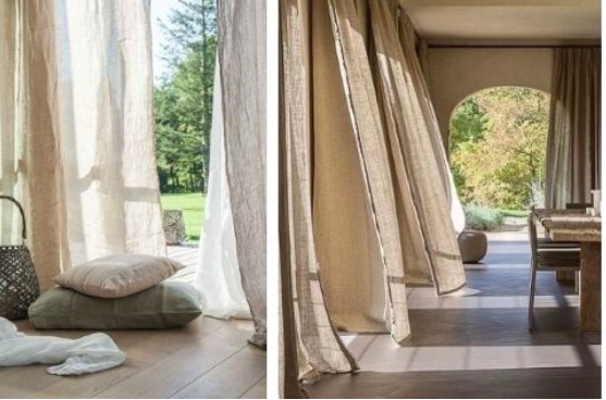 El lino se crea a partir del tallo del lino o la linaza. Es biodegradable y puede cultivarse en climas fríos o incluso fuera de temporada. Esta característica permite una mayor rotación en los cultivos y ayuda a que los agricultores usen menos tierra, ayudando a aliviar la deforestación. El lino también crece rápidamente y necesita menos riego, herbicidas y pesticidas, lo que favorece el ahorro local de las fuentes de agua.